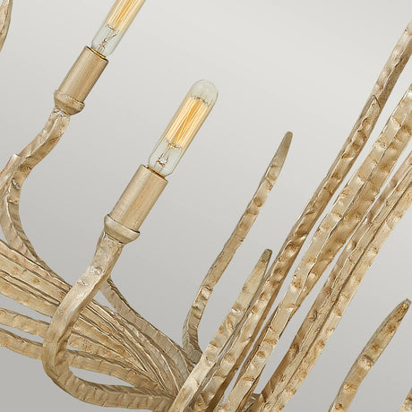 Hinkley Chandelier from the Spyre range. Spyre 6 Light Chandelier Product Code = HK-SPYRE6C-CPG