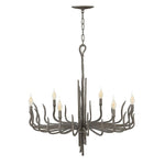 Hinkley Chandelier from the Spyre range. Spyre 6 Light Chandelier Product Code = HK-SPYRE6C-MMB