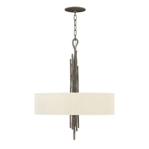 Hinkley Pendant from the Spyre range. Spyre 6 Light Pendant Product Code = HK-SPYRE6P-MMB
