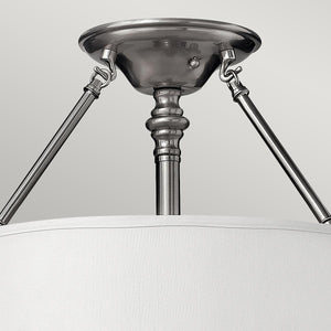 Hinkley Ceiling Semi-Flush from the Sussex range. Sussex 3 Light Semi-Flush Product Code = HK-SUSSEX-SF