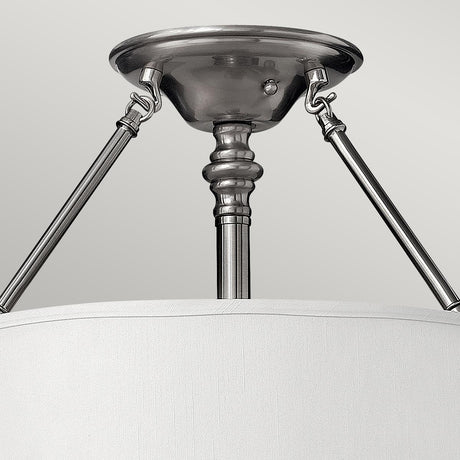 Hinkley Ceiling Semi-Flush from the Sussex range. Sussex 3 Light Semi-Flush Product Code = HK-SUSSEX-SF