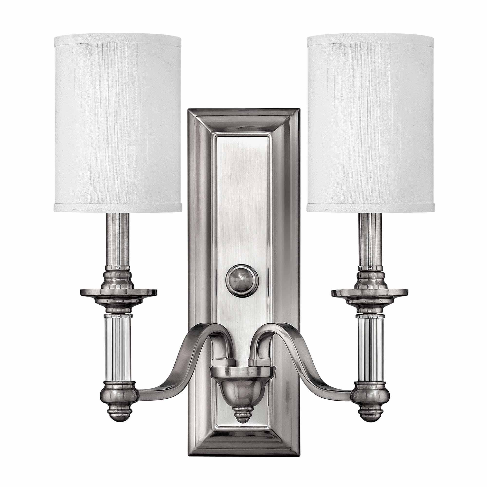 Hinkley Wall Light from the Sussex range. Sussex 2 Light Wall Light Product Code = HK-SUSSEX2