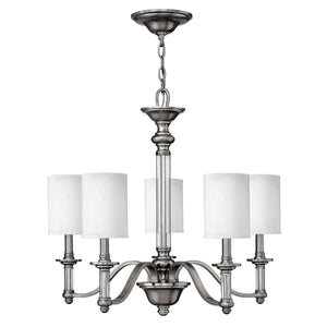 Hinkley Chandelier from the Sussex range. Sussex 5 Light Chandelier Product Code = HK-SUSSEX5