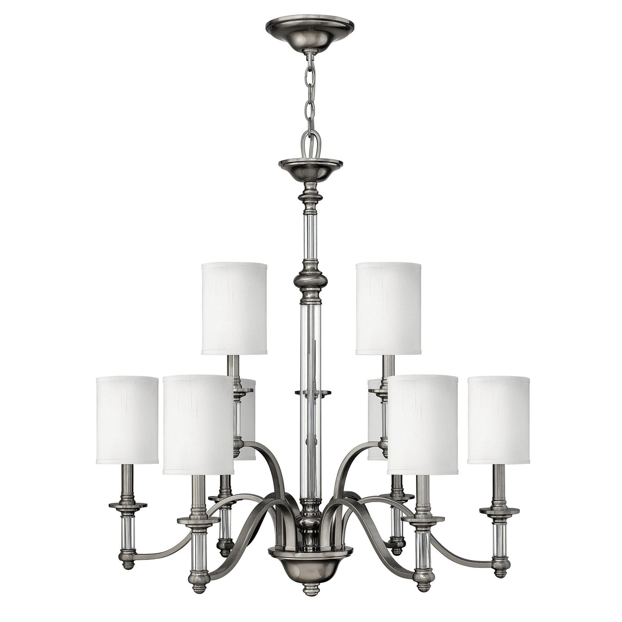 Hinkley Chandelier from the Sussex range. Sussex 9 Light Chandelier Product Code = HK-SUSSEX9