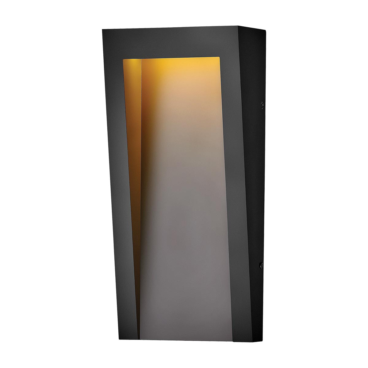 Hinkley Outdoor Wall Light from the Taper range. Taper LED Wall Lantern Product Code = HK-TAPER-M-TBK