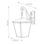 Hinkley Outdoor Wall Light from the Trellis range. Trellis 4 Light Large Wall Lantern – SKU HK-TRELLIS2-L