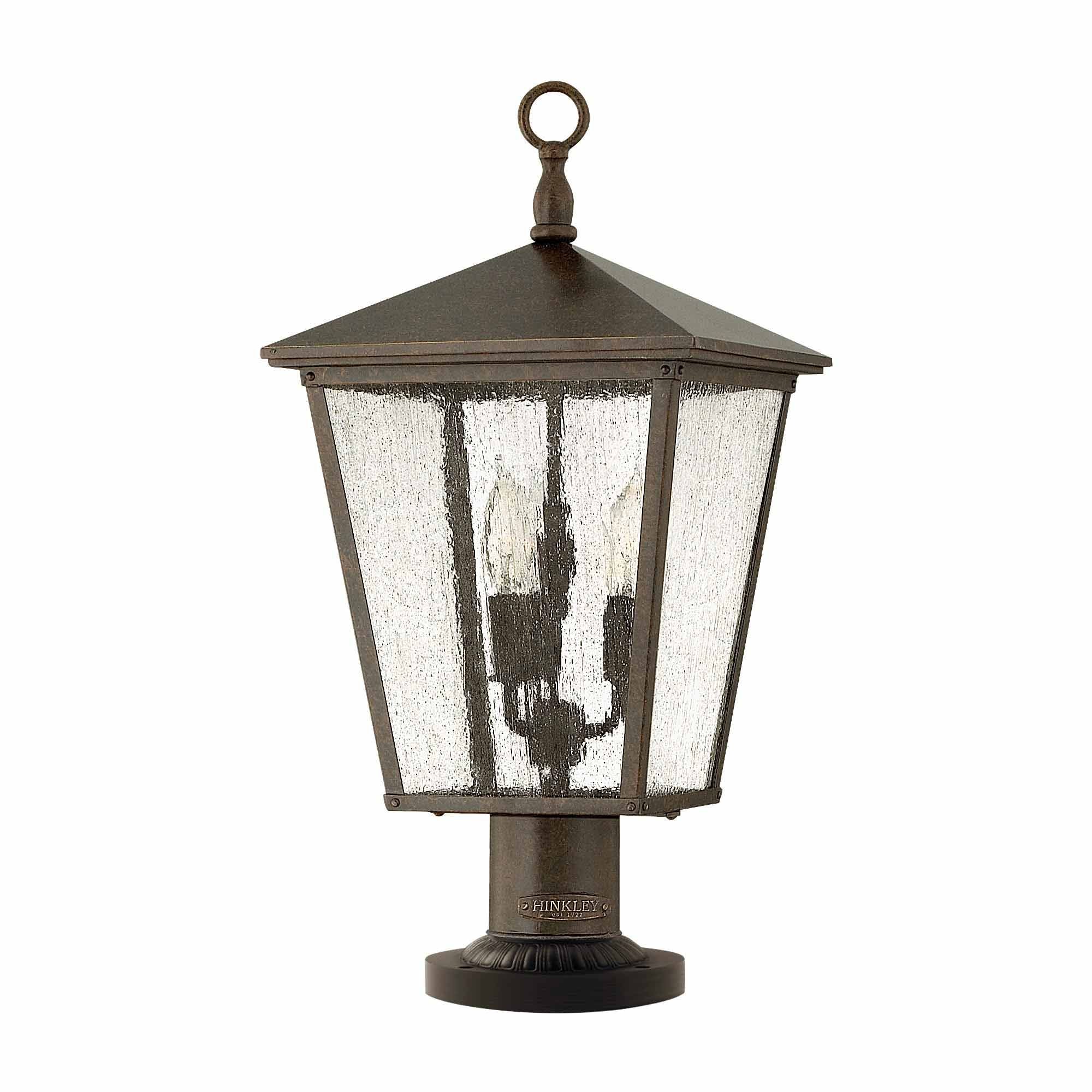Hinkley Pedestal Lantern from the Trellis range. Trellis 3 Light Large Pedestal – SKU HK-TRELLIS3-L