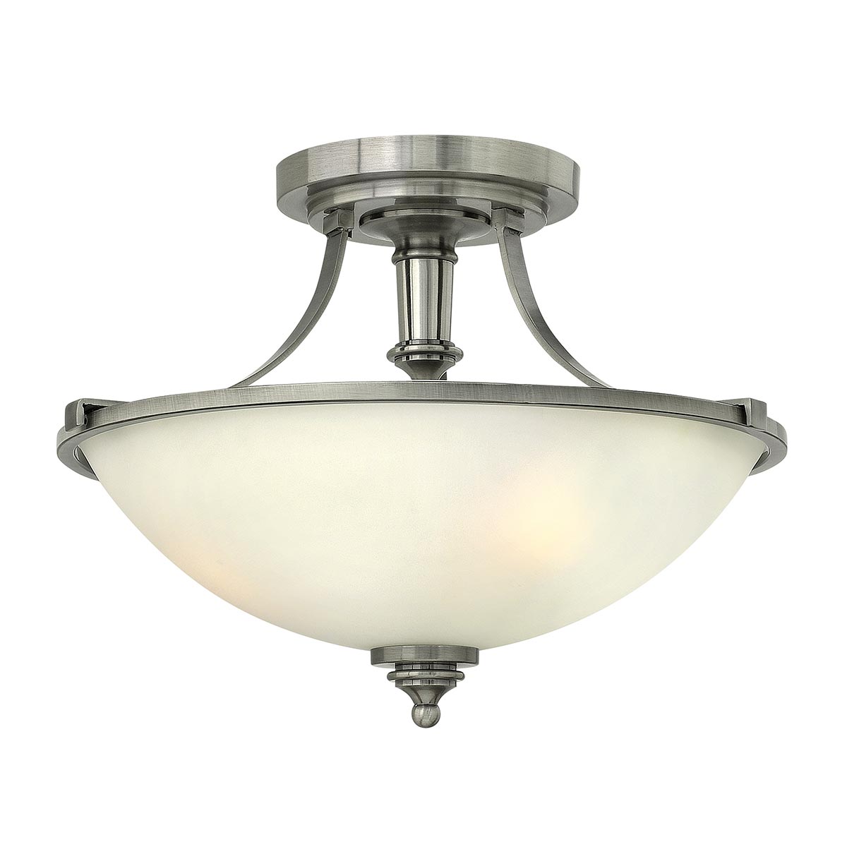Hinkley Ceiling Semi-Flush from the Truman range. Truman 3 Light Semi-Flush Product Code = HK-TRUMAN-SF