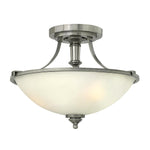 Hinkley Ceiling Semi-Flush from the Truman range. Truman 3 Light Semi-Flush Product Code = HK-TRUMAN-SF