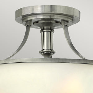 Hinkley Ceiling Semi-Flush from the Truman range. Truman 3 Light Semi-Flush Product Code = HK-TRUMAN-SF