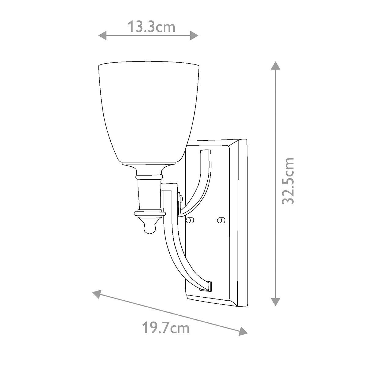 Hinkley Wall Light from the Truman range. Truman 1 Light Wall Light – SKU HK-TRUMAN1