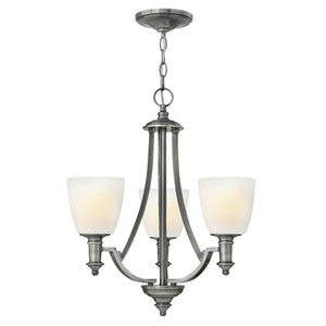 Hinkley Chandelier from the Truman range. Truman 3 Light Chandelier Product Code = HK-TRUMAN3