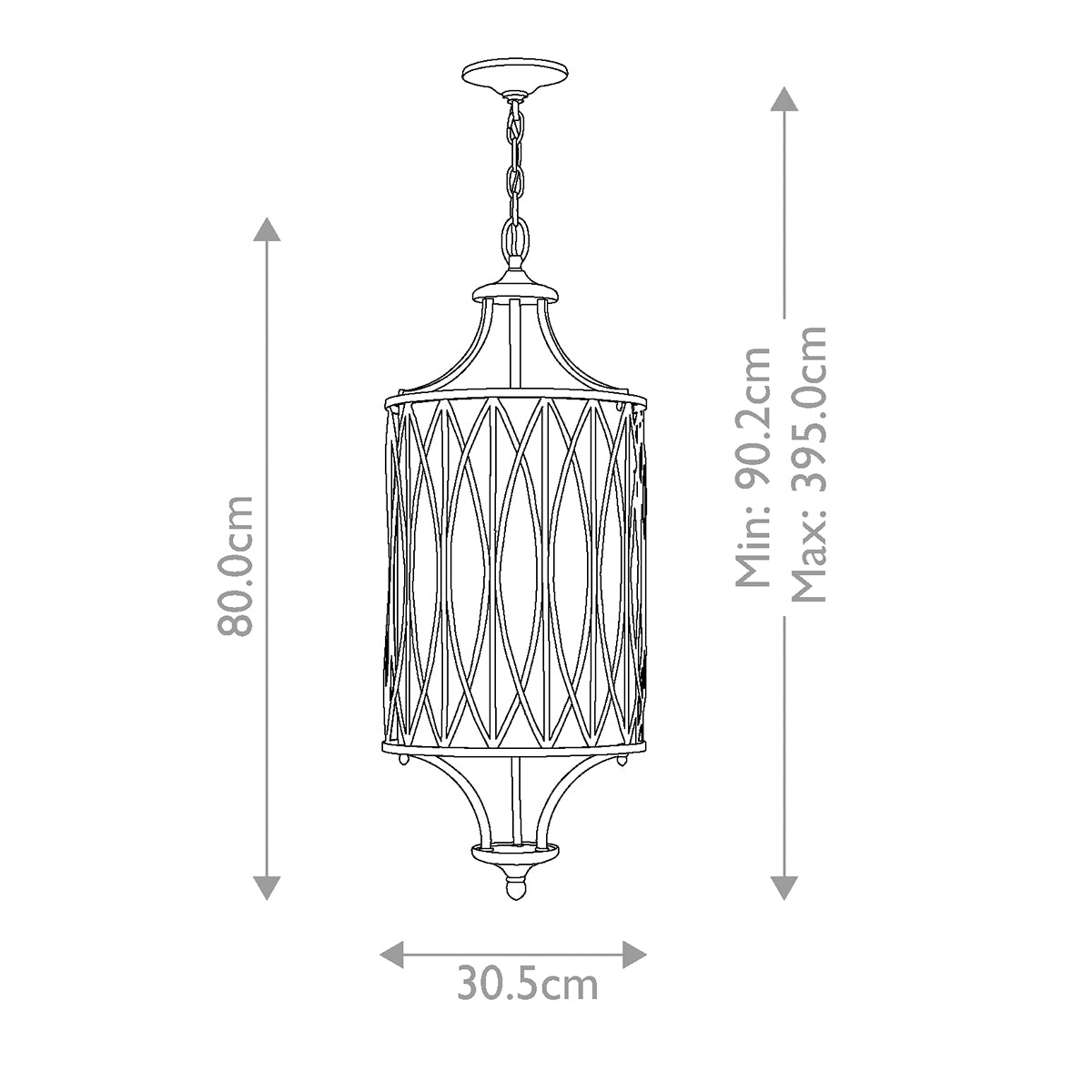 Hinkley Pendant from the Walden range. Walden 3 Light Pendant Product Code = HK-WALDEN-3P