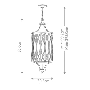 Hinkley Pendant from the Walden range. Walden 3 Light Pendant Product Code = HK-WALDEN-3P