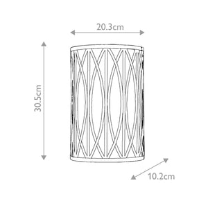 Hinkley Wall Light from the Walden range. Walden 2 Light Wall Light Product Code = HK-WALDEN2