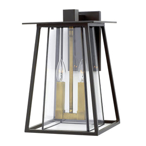Hinkley Outdoor Wall Light from the Walker range. Walker 2 Light Large Wall Lantern Product Code = HK-WALKER2-L