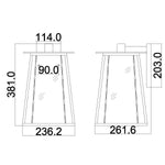 Hinkley Outdoor Wall Light from the Walker range. Walker 2 Light Large Wall Lantern – SKU HK-WALKER2-L