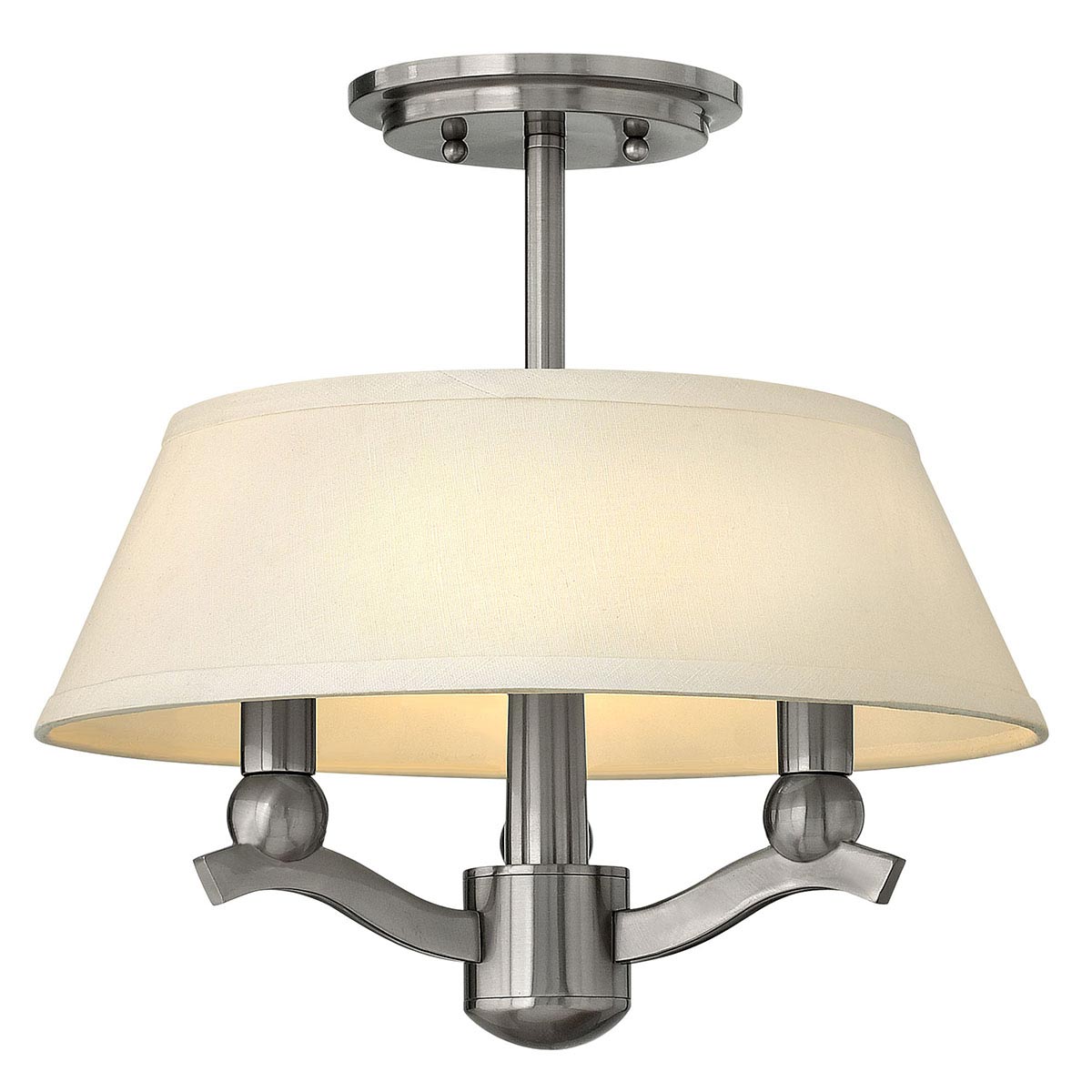 Hinkley Pendant from the Whitney (HK) range. Whitney 3 Light Duo-Mount Pendant/Semi-Flush Product Code = HK-WHITNEY-P