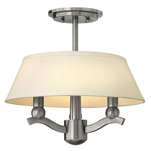 Hinkley Pendant from the Whitney (HK) range. Whitney 3 Light Duo-Mount Pendant/Semi-Flush Product Code = HK-WHITNEY-P