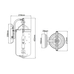 Hinkley Outdoor Wall Light from the Willoughby range. Willoughby 2 Light Wall Lantern – SKU HK-WILLOUGHBY-M-OZ