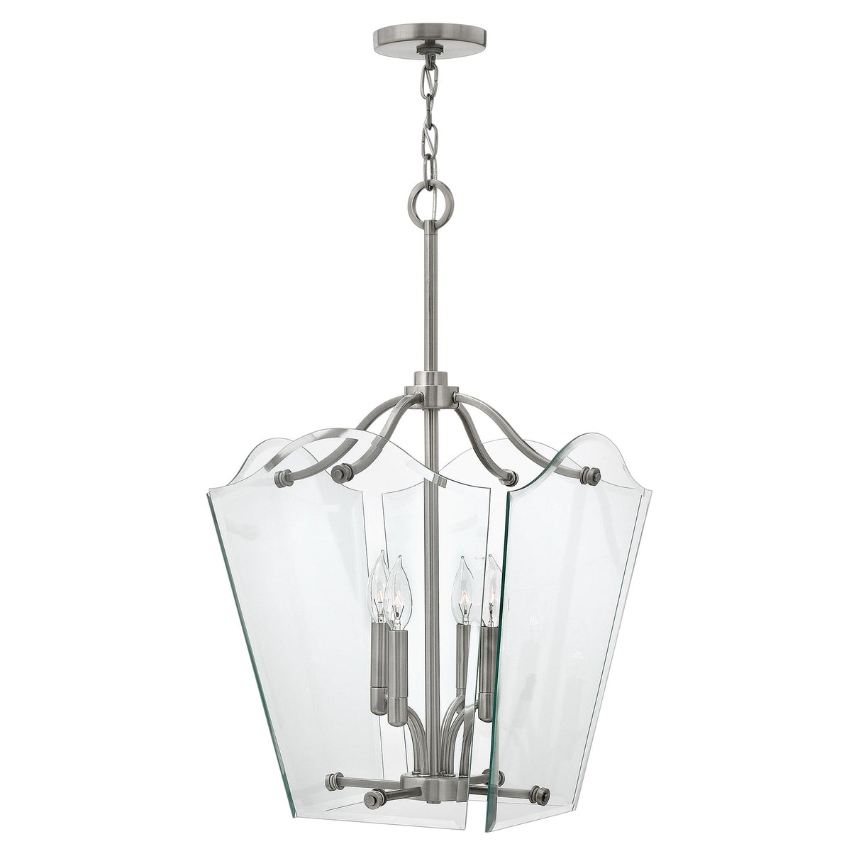 Hinkley Pendant from the Wingate range. Wingate 4 Light Medium Pendant Product Code = HK-WINGATE-P-M