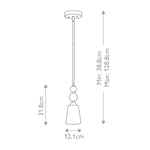 Hinkley Pendant from the Zelda range. Zelda 1 Light Mini Pendant – SKU HK-ZELDA-P-A-PN