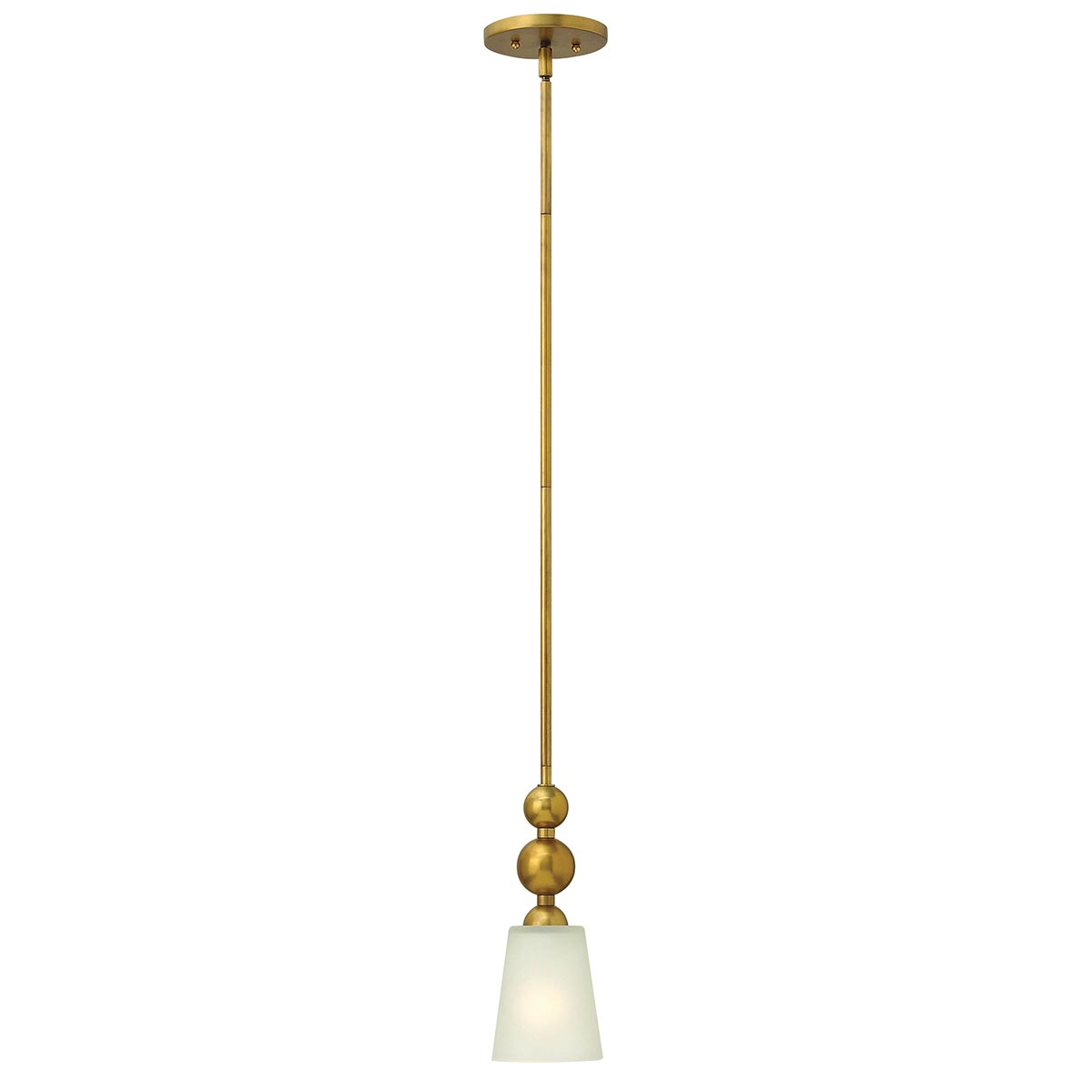 Hinkley Pendant from the Zelda range. Zelda 1 Light Mini Pendant Product Code = HK-ZELDA-P-A-VS