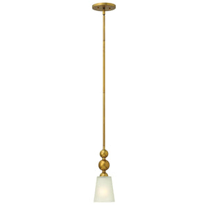 Hinkley Pendant from the Zelda range. Zelda 1 Light Mini Pendant Product Code = HK-ZELDA-P-A-VS