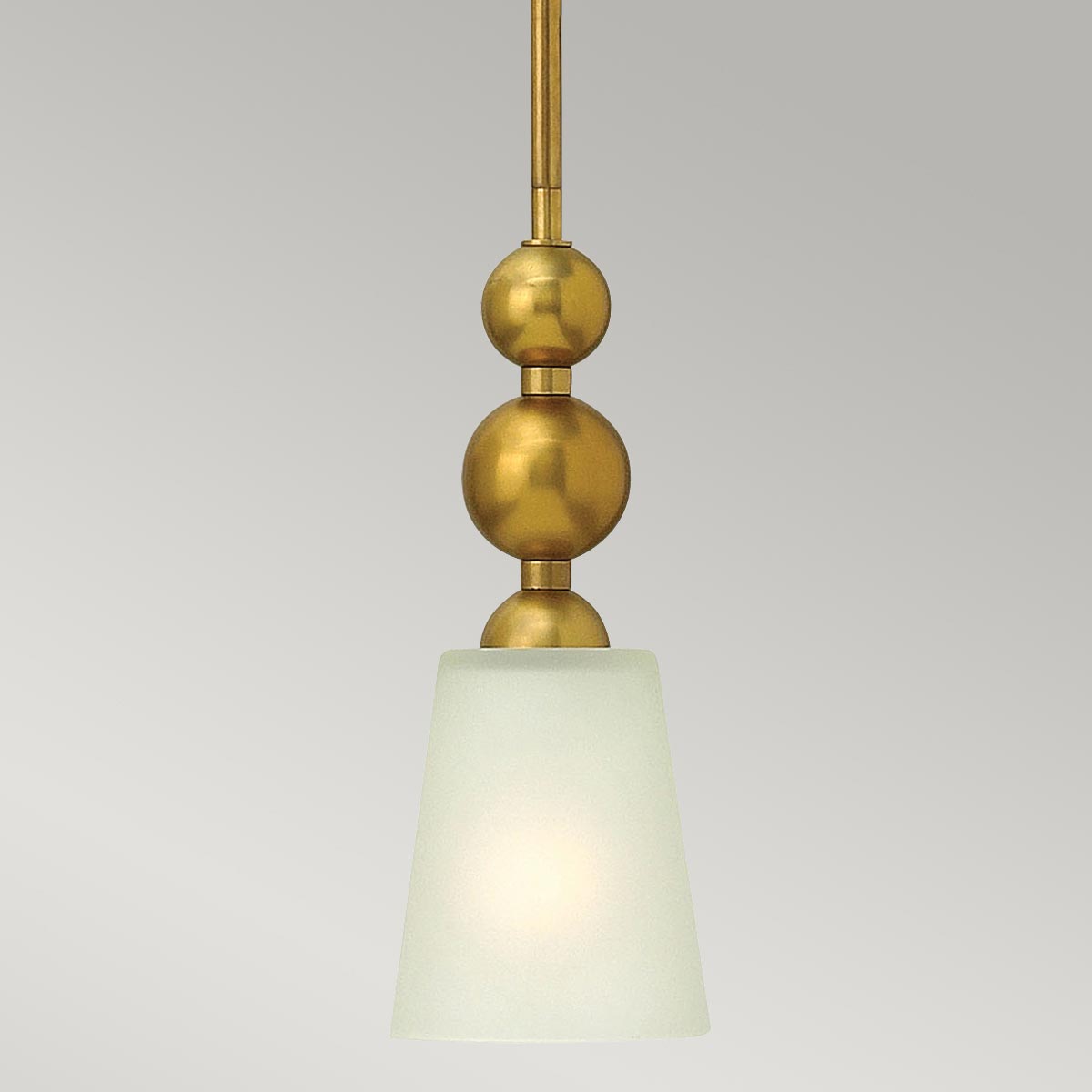 Hinkley Pendant from the Zelda range. Zelda 1 Light Mini Pendant Product Code = HK-ZELDA-P-A-VS