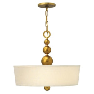 Hinkley Pendant from the Zelda range. Zelda 3 Light Pendant Product Code = HK-ZELDA-P-B-VS
