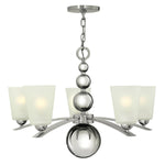 Hinkley Chandelier from the Zelda range. Zelda 5 Light Chandelier Product Code = HK-ZELDA5-PN