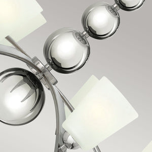 Hinkley Chandelier from the Zelda range. Zelda 8 Light Chandelier Product Code = HK-ZELDA8-PN
