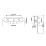 Hinkley/ Fredrick Ramond Wall Light from the Zuma range. Zuma 3 Light Wall Light – SKU HK-ZUMA-3W-SBG