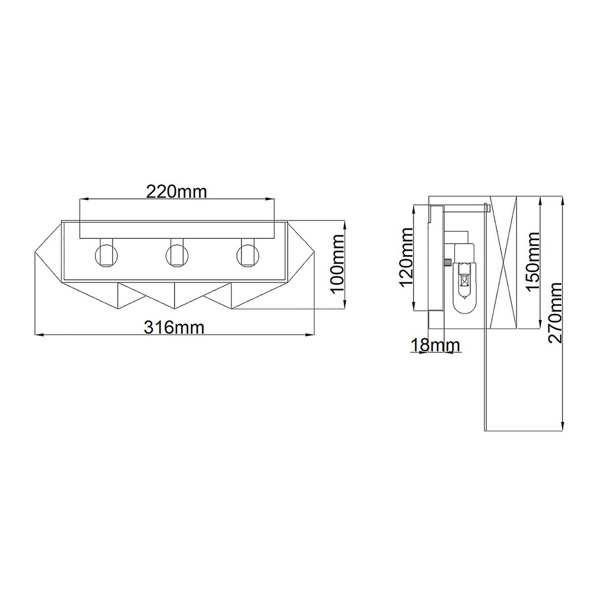 Hinkley/ Fredrick Ramond Wall Light from the Zuma range. Zuma 3 Light Wall Light – SKU HK-ZUMA-3W-SBS