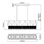 Hinkley/ Fredrick Ramond Pendant from the Zuma range. Zuma 6 Light Pendant – SKU HK-ZUMA-ISLE-SBS
