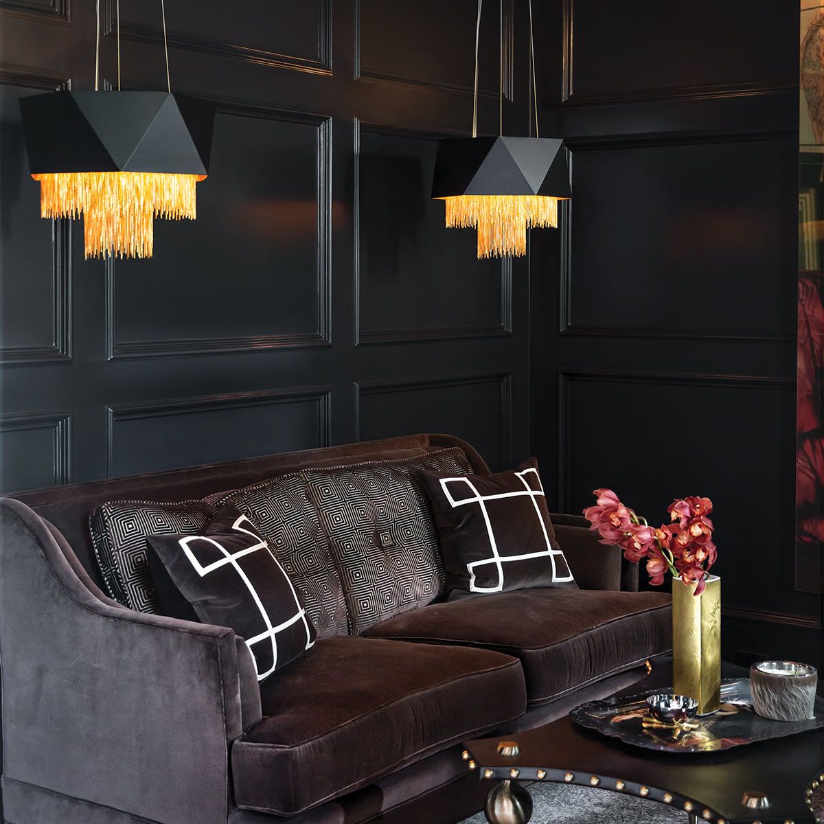 Hinkley/ Fredrick Ramond Pendant from the Zuma range. Zuma 6 Light Pendant – SKU HK-ZUMA6-SBG