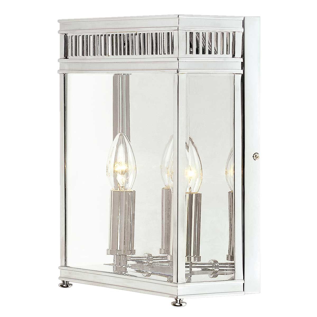Elstead Lighting Outdoor Wall Light from the Holborn range. Holborn 2 Light Half Lantern Medium – SKU HL7-M-PC