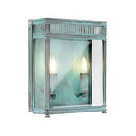 Elstead Lighting Outdoor Wall Light from the Holborn range. Holborn 2 Light Medium Half Lantern Product Code = HL7-M-VDG