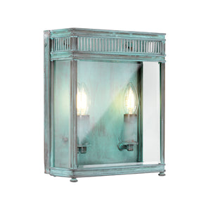 Elstead Lighting Outdoor Wall Light from the Holborn range. Holborn 2 Light Medium Half Lantern Product Code = HL7-M-VDG
