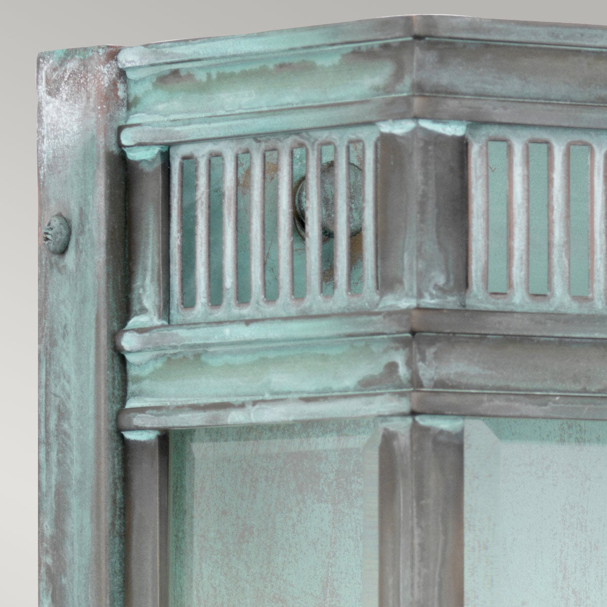 Elstead Lighting Outdoor Wall Light from the Holborn range. Holborn 2 Light Medium Half Lantern Product Code = HL7-M-VDG