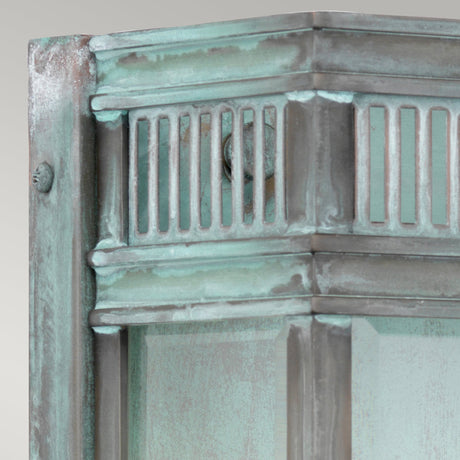 Elstead Lighting Outdoor Wall Light from the Holborn range. Holborn 2 Light Medium Half Lantern Product Code = HL7-M-VDG