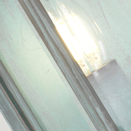 Elstead Lighting Outdoor Wall Light from the Holborn range. Holborn 2 Light Medium Half Lantern Product Code = HL7-M-VDG