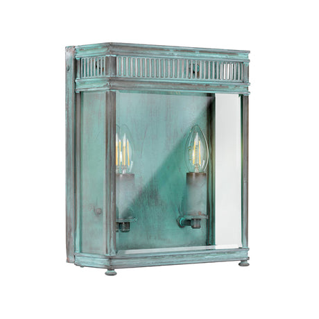 Elstead Lighting Outdoor Wall Light from the Holborn range. Holborn 1 Light Small Half Lantern Product Code = HL7-S-VDG