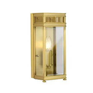 Elstead Lighting Outdoor Wall Light from the Holborn range. Holborn 1 Light Small Half Lantern Product Code = HL7-S-BB