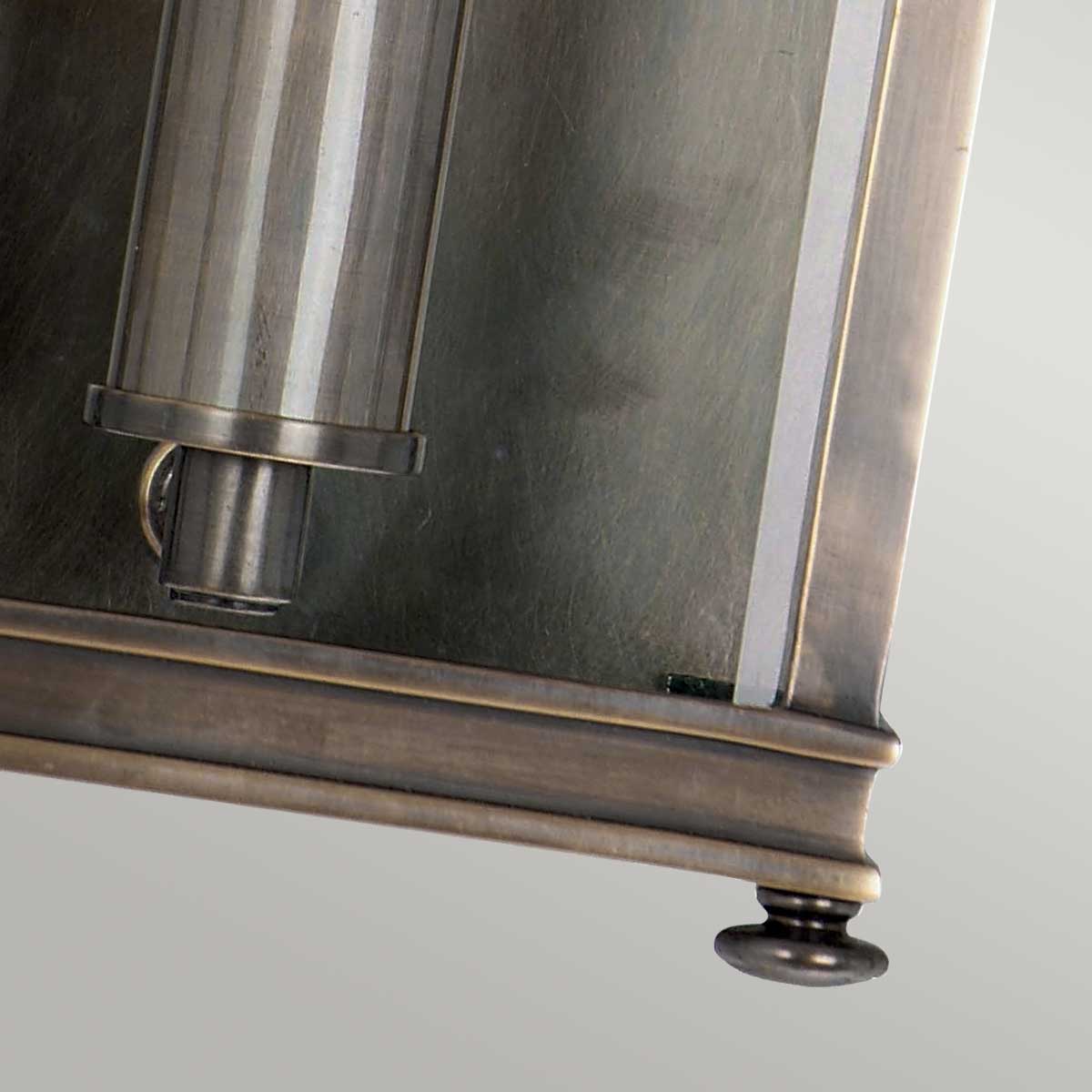 Elstead Lighting Outdoor Wall Light from the Holborn range. Holborn 1 Light Half Lantern Small Product Code = HL7-S-DB