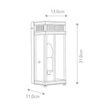 Elstead Lighting Outdoor Wall Light from the Holborn range. Holborn 1 Light Half Lantern Small – SKU HL7-S-PC
