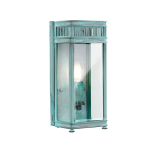 Elstead Lighting Outdoor Wall Light from the Holborn range. Holborn 1 Light Small Half Lantern Product Code = HL7-S-VDG
