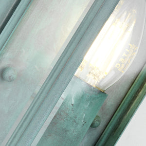 Elstead Lighting Outdoor Wall Light from the Holborn range. Holborn 1 Light Small Half Lantern Product Code = HL7-S-VDG
