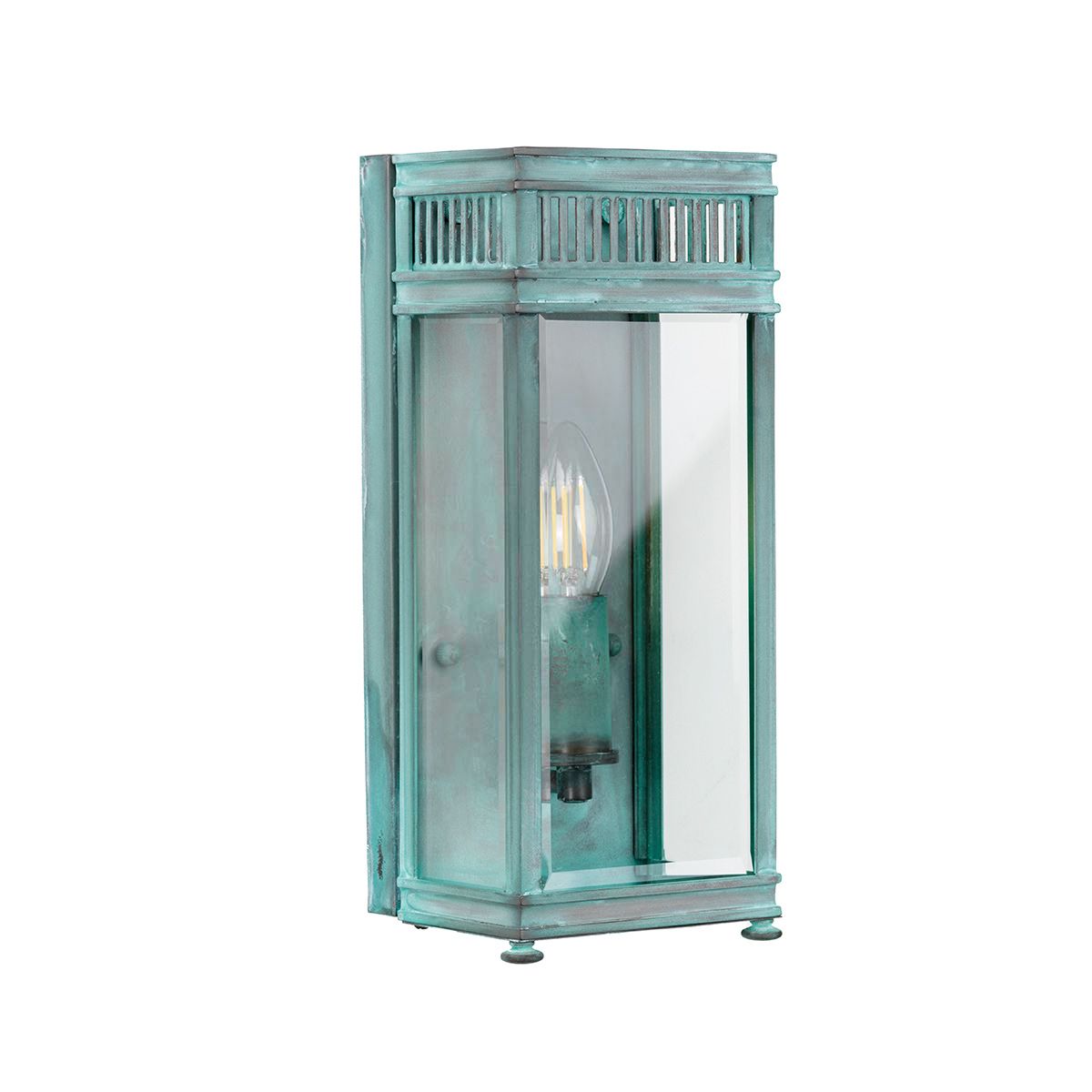 Elstead Lighting Outdoor Wall Light from the Holborn range. Holborn 1 Light Small Half Lantern – SKU HL7-S-VDG
