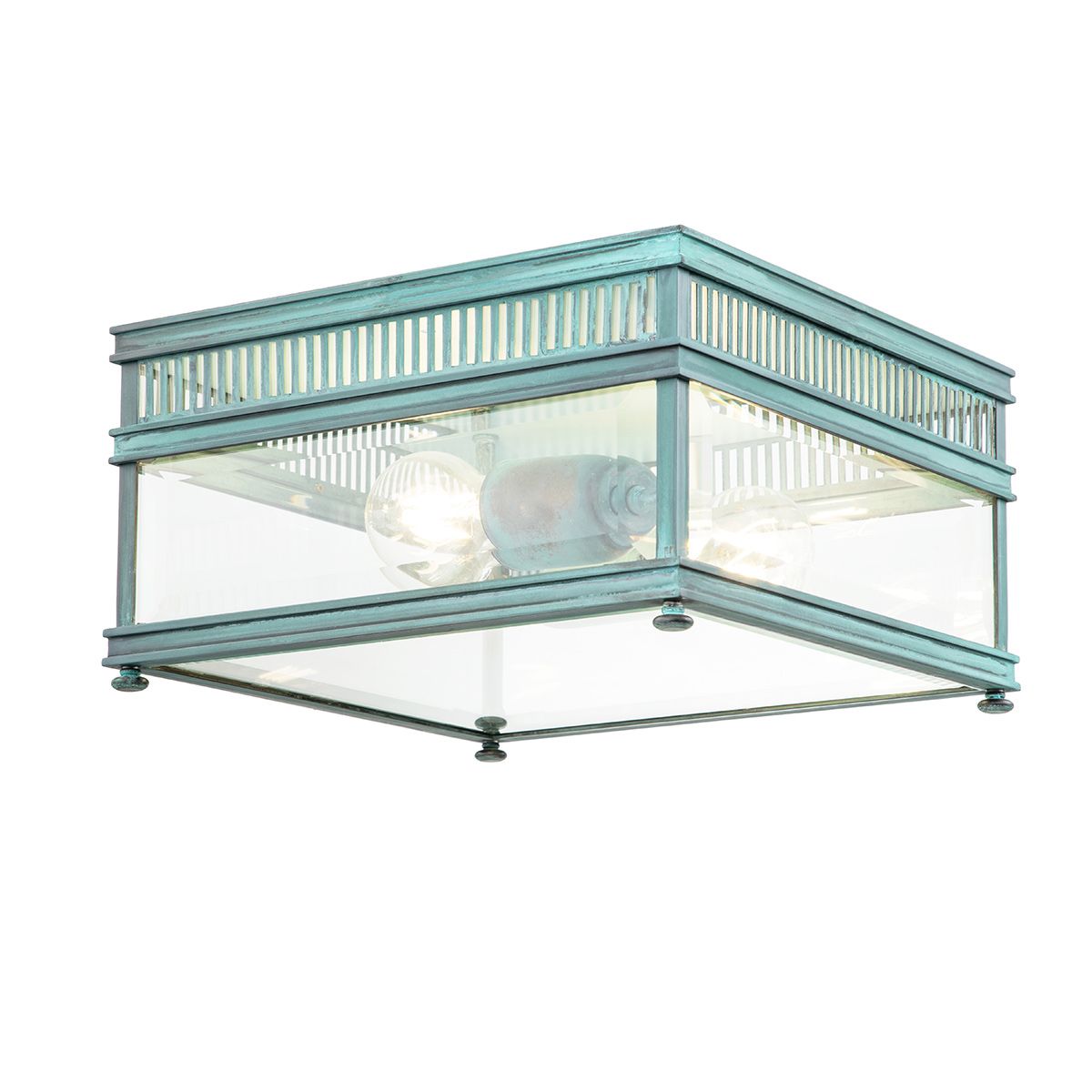 Elstead Lighting Ceiling Flush from the Holborn range. Holborn 2 Light Flush – SKU HOLBORN-F-VDG